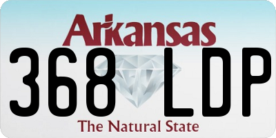 AR license plate 368LDP