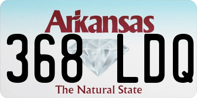 AR license plate 368LDQ