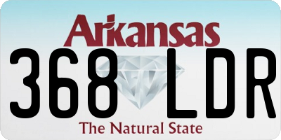 AR license plate 368LDR