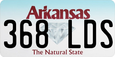 AR license plate 368LDS