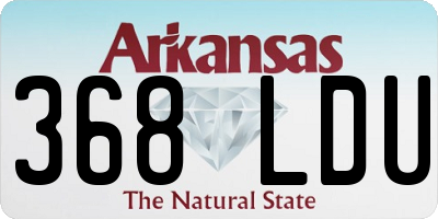 AR license plate 368LDU