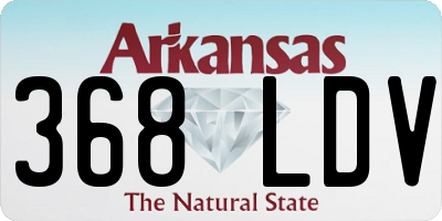 AR license plate 368LDV