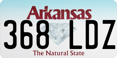 AR license plate 368LDZ