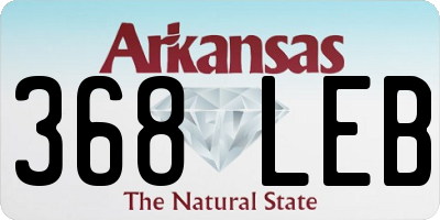 AR license plate 368LEB