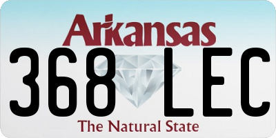 AR license plate 368LEC
