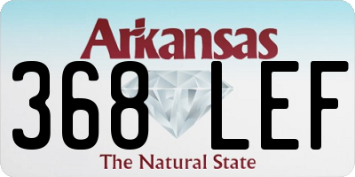 AR license plate 368LEF