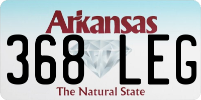 AR license plate 368LEG