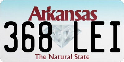 AR license plate 368LEI