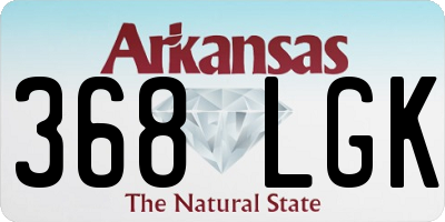 AR license plate 368LGK
