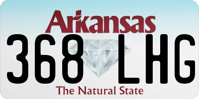 AR license plate 368LHG