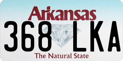 AR license plate 368LKA
