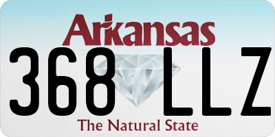 AR license plate 368LLZ