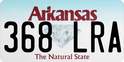 AR license plate 368LRA