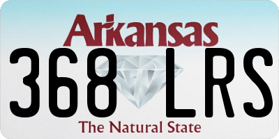 AR license plate 368LRS