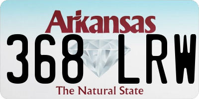 AR license plate 368LRW
