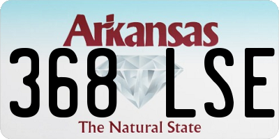 AR license plate 368LSE