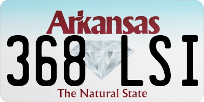 AR license plate 368LSI