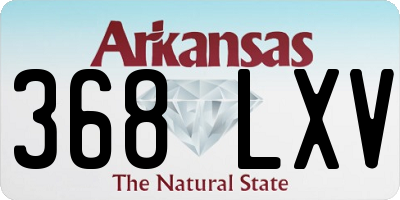 AR license plate 368LXV