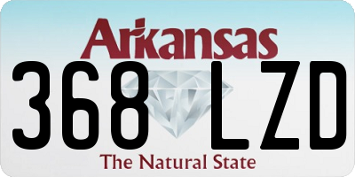 AR license plate 368LZD