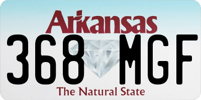 AR license plate 368MGF