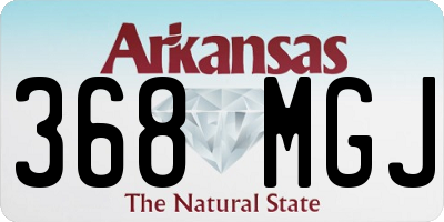AR license plate 368MGJ