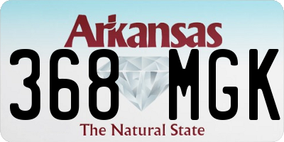 AR license plate 368MGK