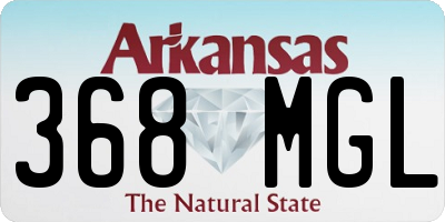 AR license plate 368MGL