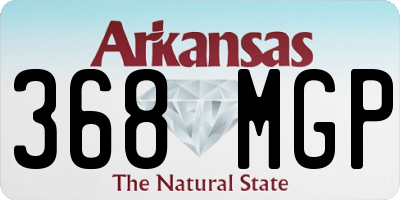 AR license plate 368MGP