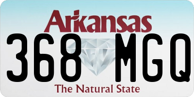 AR license plate 368MGQ