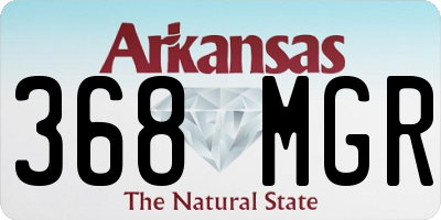 AR license plate 368MGR