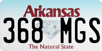 AR license plate 368MGS