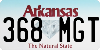 AR license plate 368MGT