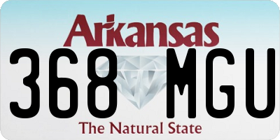 AR license plate 368MGU