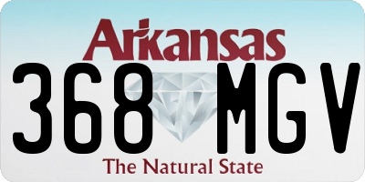 AR license plate 368MGV