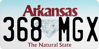 AR license plate 368MGX