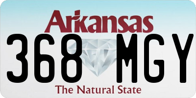 AR license plate 368MGY
