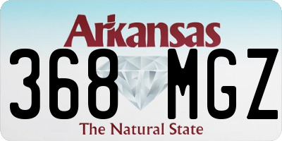 AR license plate 368MGZ