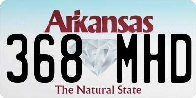 AR license plate 368MHD