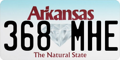 AR license plate 368MHE
