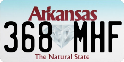 AR license plate 368MHF