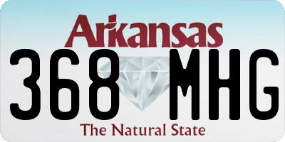 AR license plate 368MHG