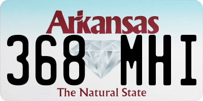 AR license plate 368MHI