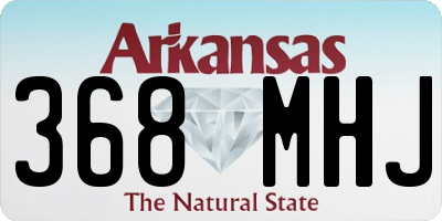 AR license plate 368MHJ