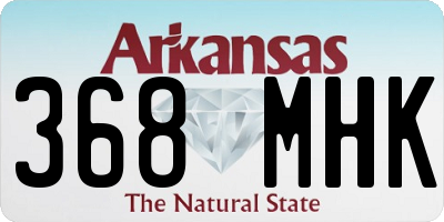 AR license plate 368MHK
