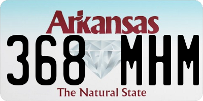 AR license plate 368MHM