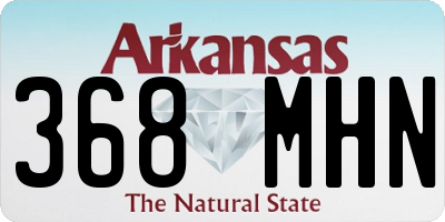 AR license plate 368MHN