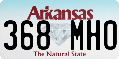 AR license plate 368MHO