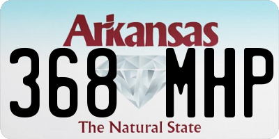 AR license plate 368MHP