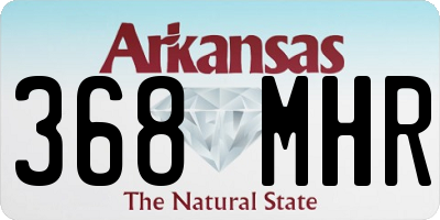 AR license plate 368MHR