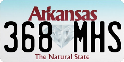 AR license plate 368MHS
